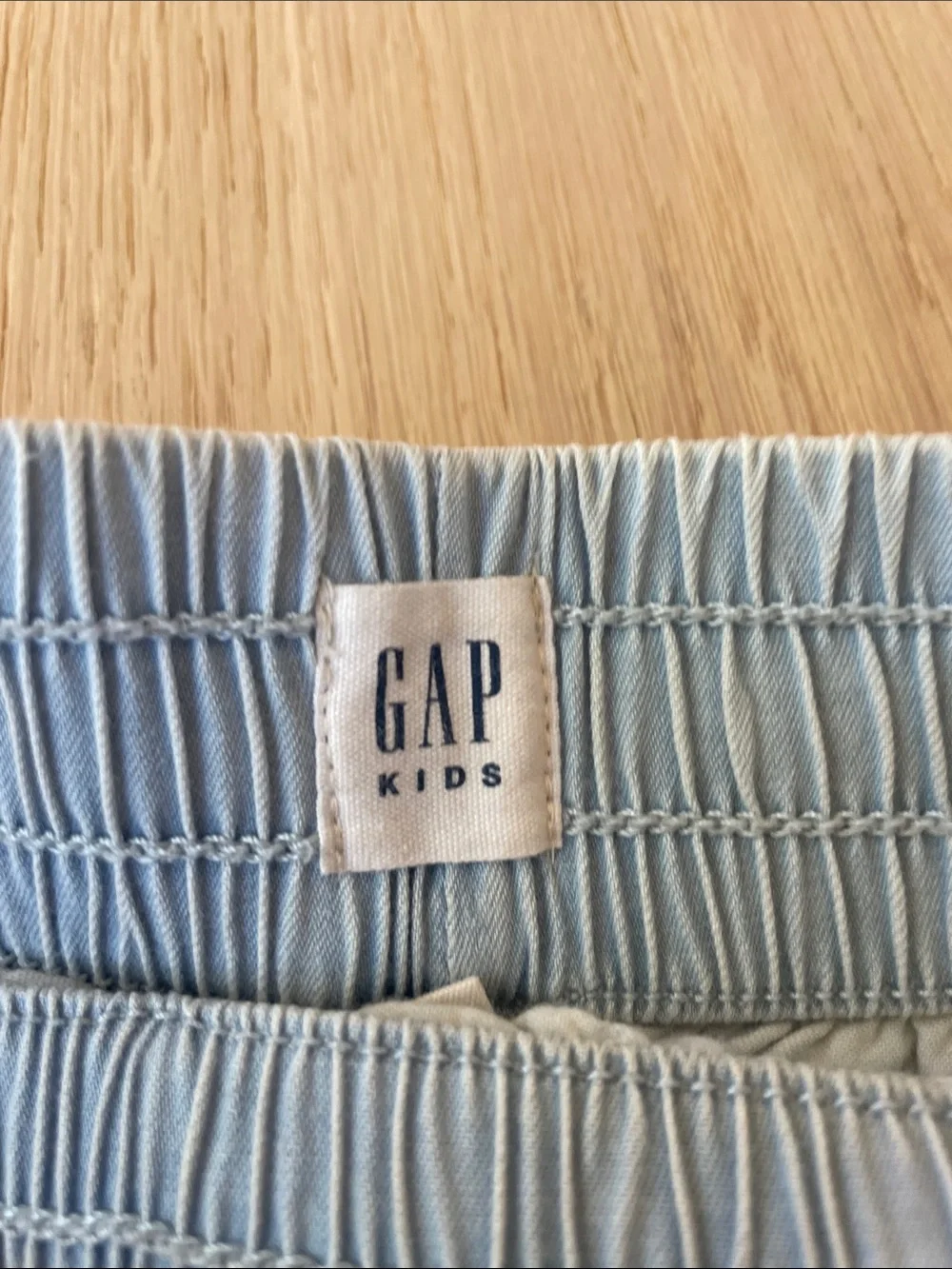 GAP Light Blue Kids Drawstring Denim-Style Shorts